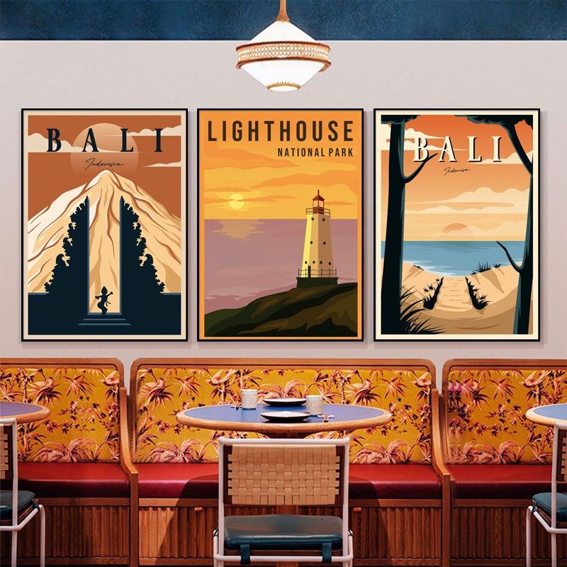 东南亚装饰画泰国餐馆酒店按摩店咖啡馆奶茶店墙壁画泰式风情挂画