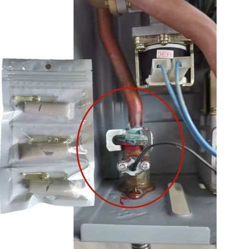 空调铜管铝管漏雪种修补强力胶耐高温抗压密封补漏胶水冷库压缩机