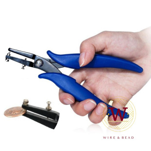 打孔钳古风步摇发簪花片金属薄片穿孔饰品DIY绕线串珠Hole Punch