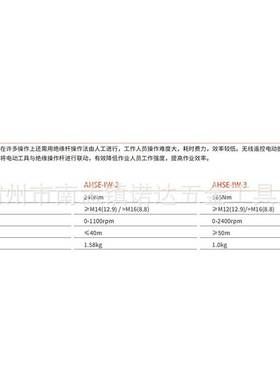 智能电动扳手AHSE-1W-2无线遥控扳手绝缘紧固扳子套筒力矩240Nm