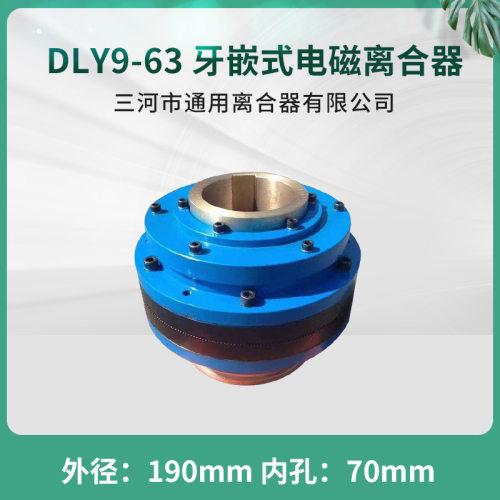 大扭力牙嵌式电磁离合器DLY9-63 三河通用离合器 机床电器 DC110V