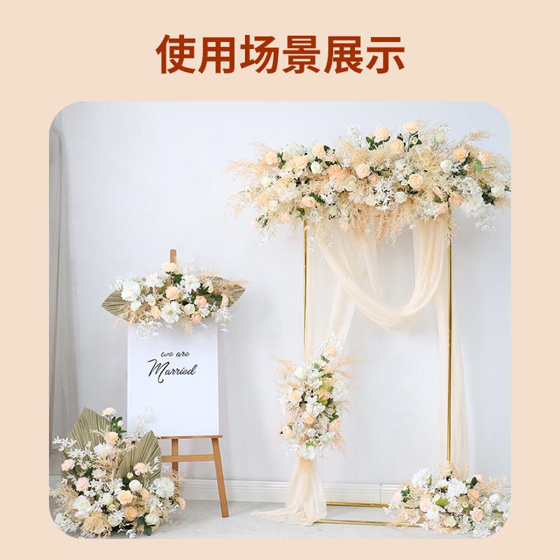 布U型舞台装门饰拱门花架门婚庆铁圆环气球艺半圆拱门婚拱礼舞台