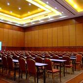 隔断墙厢议室简吊约轨屏风包新中式 折叠屏风EST会展厅活动隔板墙