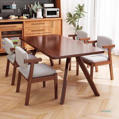 纯实木窄鱼书学生约家用电脑桌写字台鲸腿实REP木简学桌习桌办公