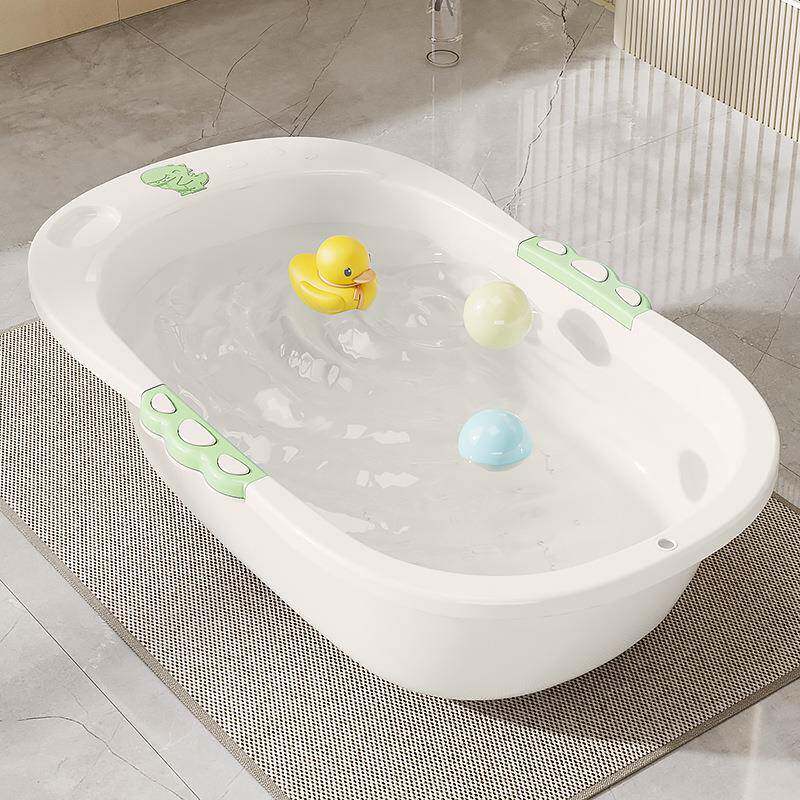 婴儿洗澡盆大号浴桶坐躺小孩家用宝F97796MM不宝可浴折叠盆新生幼