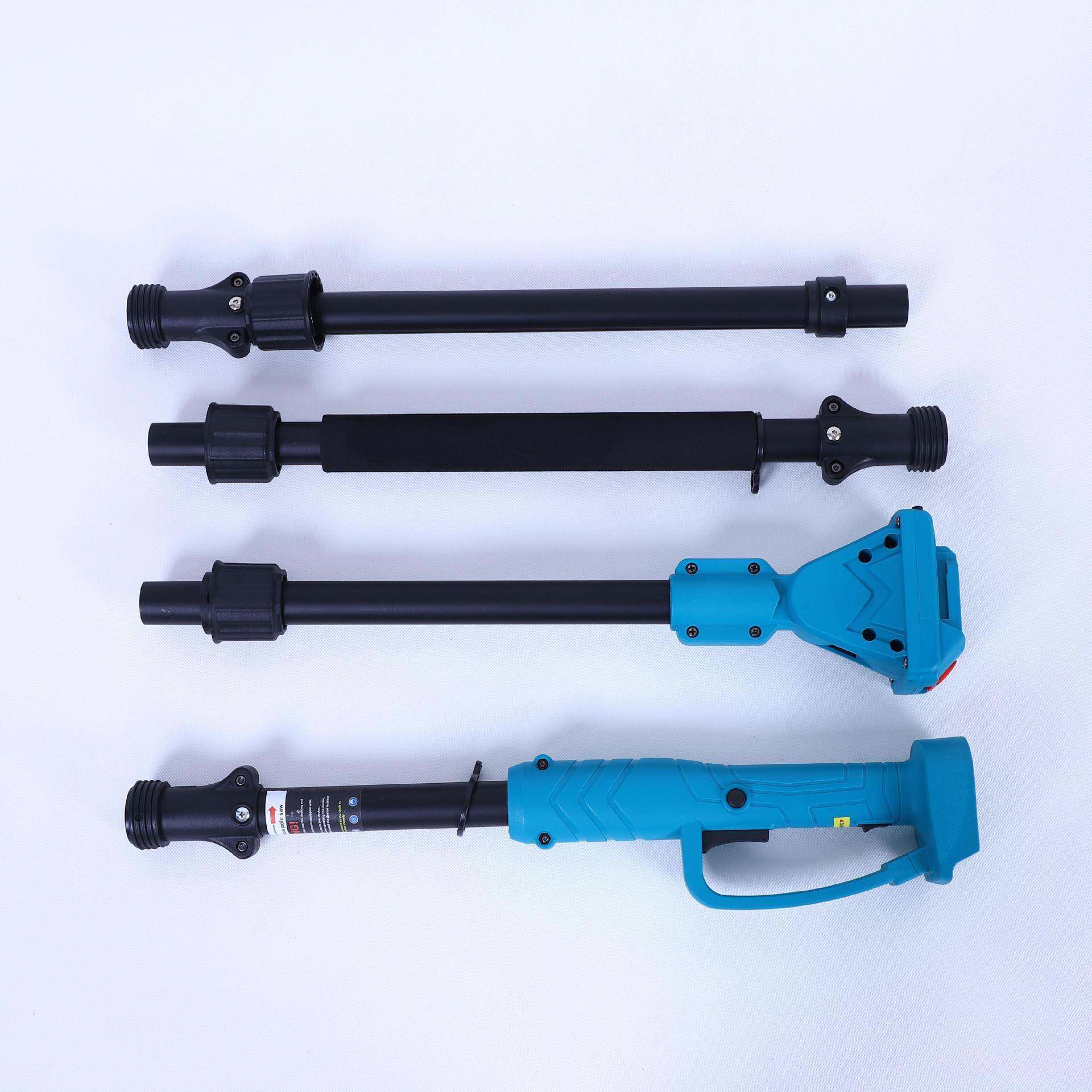 加锂电杆修修枝剪HJX伸缩杆高枝理电锯长杆户外园林枝工具铝管延