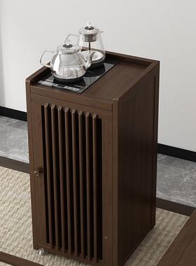 桌DFP家用小茶台边柜柜实木泡茶茶吧茶侧桶几烧水壶一体纯净水架d