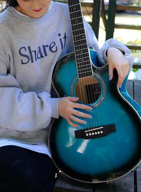 4椴0寸EOTOQ电箱吉他guitr光木民亮谣木吉他厂a家电箱乐器