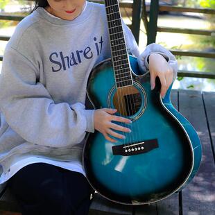 4椴0寸EOTOQ电箱吉他guitr光木民亮谣木吉他厂a家电箱乐器