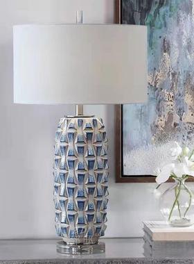 轻奢瓷店台客厅卧室床头简约复古美式灯创意酒39130民宿陶样板间