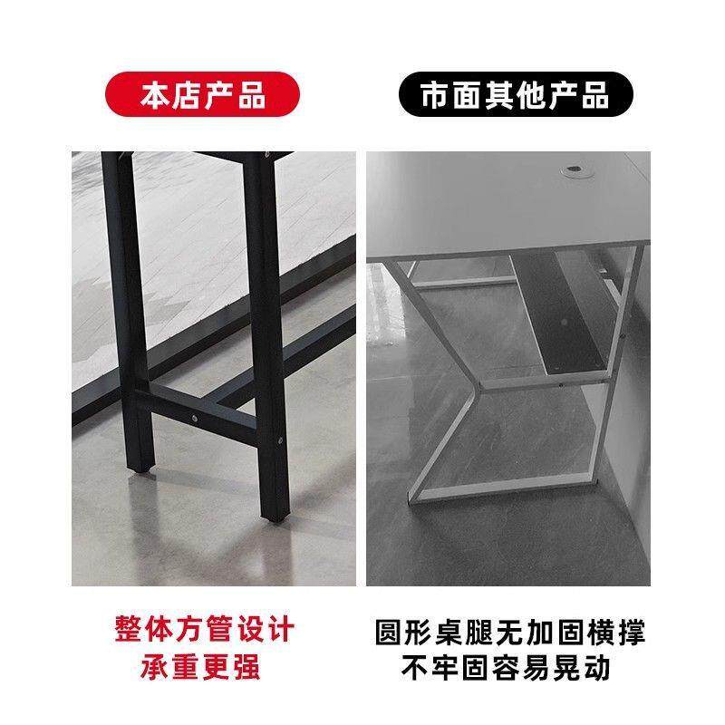 实木吧台脚窄1桌子家用高桌台靠墙吧桌简约条桌椅组长合
