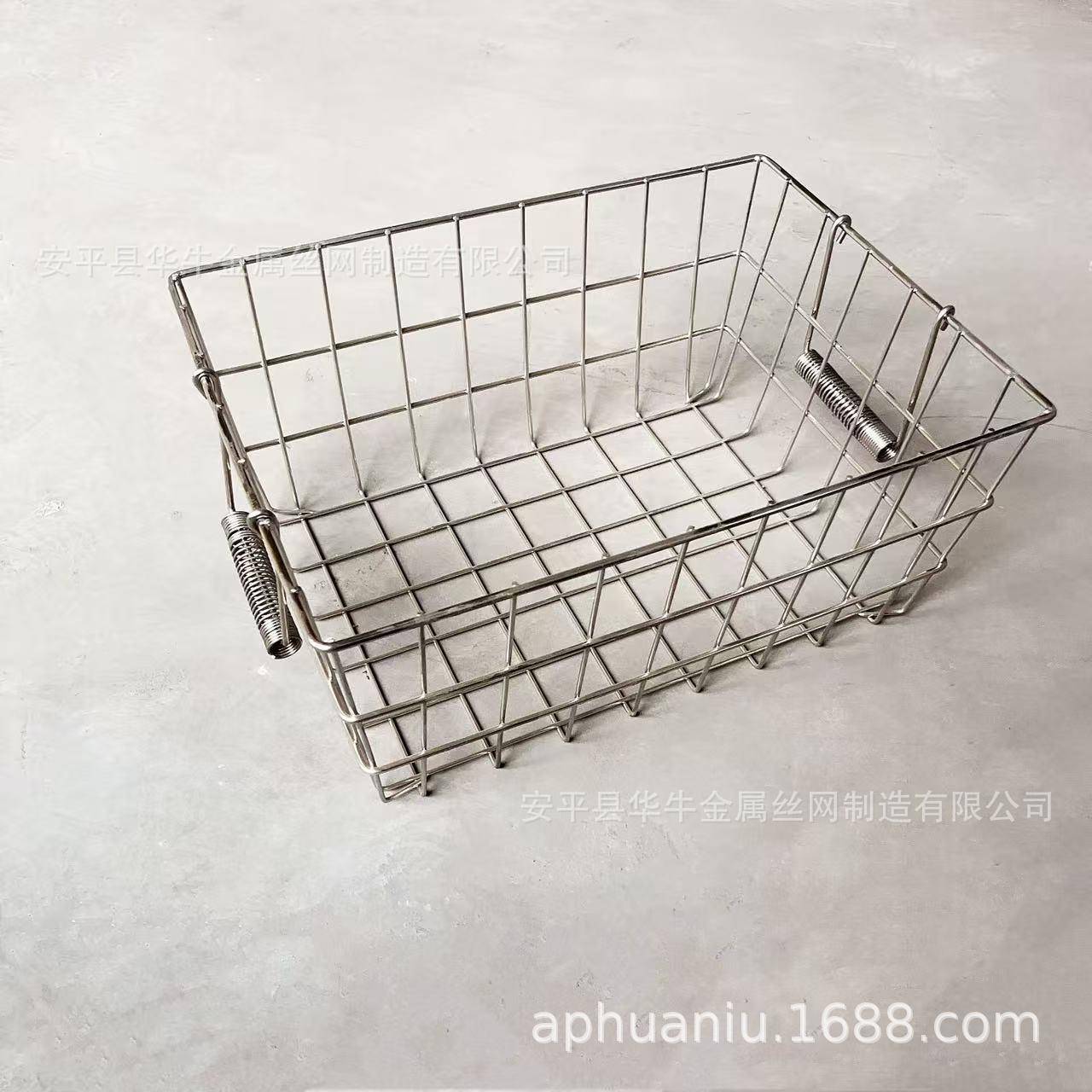 现货不锈钢网筐152金属网篮浴大孔粗丝收纳收筐餐厅房厨卧室室纳