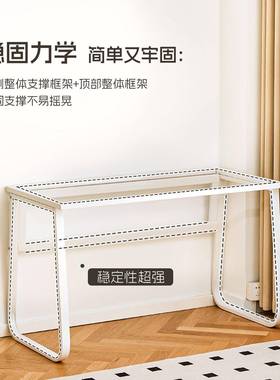 电脑桌钢化经玻璃生学书AL102316桌现代简约台式办生公桌家用济型