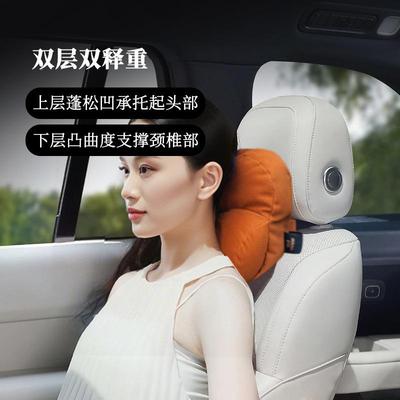 智无品牌/行团汽车头方枕腰靠枕靠枕车载护颈座椅小程脖豹米坦克