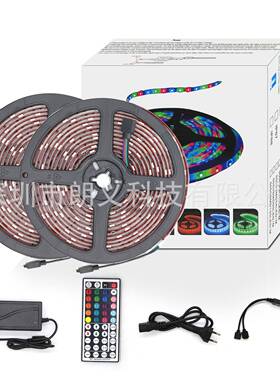 LED灯1带0米30灯滴胶5050RGB44键无线RF一80477拖0二装饰灯条爆款