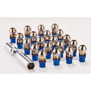 车改252装 钛合金轻化防盗螺母M1M214汽通用48量mm带套筒轮毂螺母