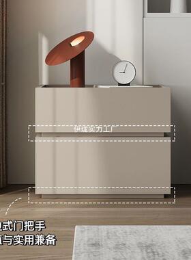 床头简约现代卧室小储物柜积型木款柜床头收纳柜方形BOI奢风床边