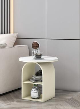用发茶几双层卧室动移客厅简约置物架奶油角几小户型家床头沙BHE