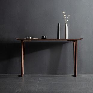 北美胡桃无品牌/实木玄关桌新中式现全代简直约家用条案客厅案台