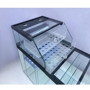 底桌缸干湿分离盒面溪流水中大型族箱客厅双滤层盒抽屉沉淀仓9742