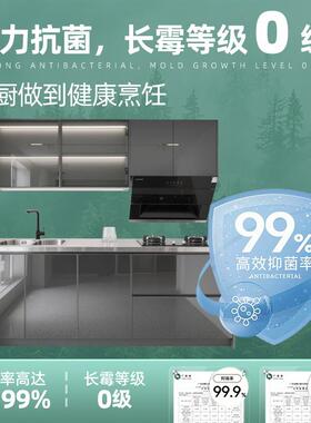 耐猫广州深圳3光04厨不锈钢橱柜全NM-光面屋高端体面玻璃整体房一