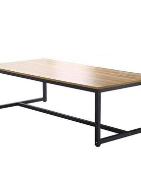 型小简易黑色会议桌桌方形简约现AL101107代长4人长6人-10人2米大