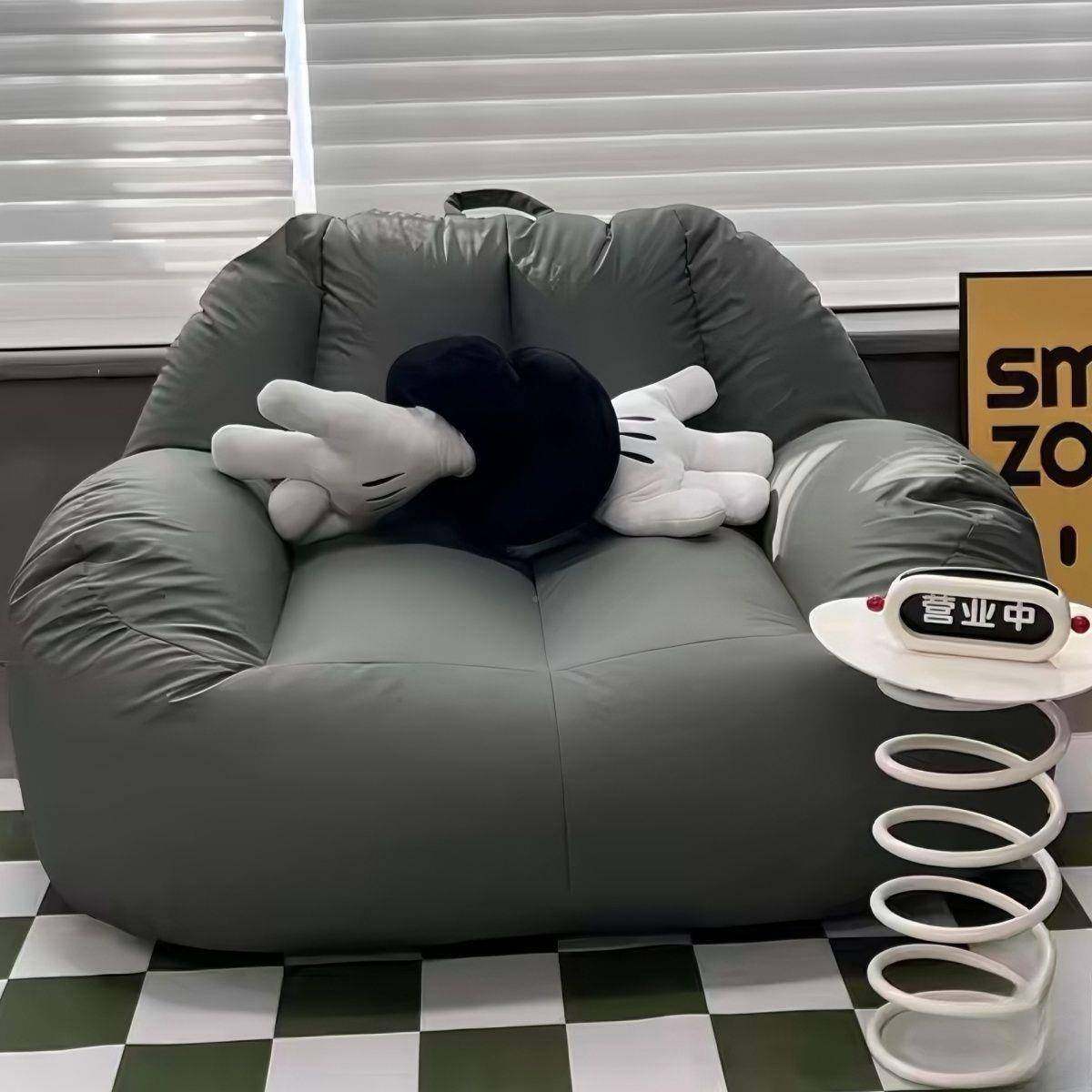 小AL101227人沙发可躺睡卧室双可人榻榻米现代休闲阳台户型家用小