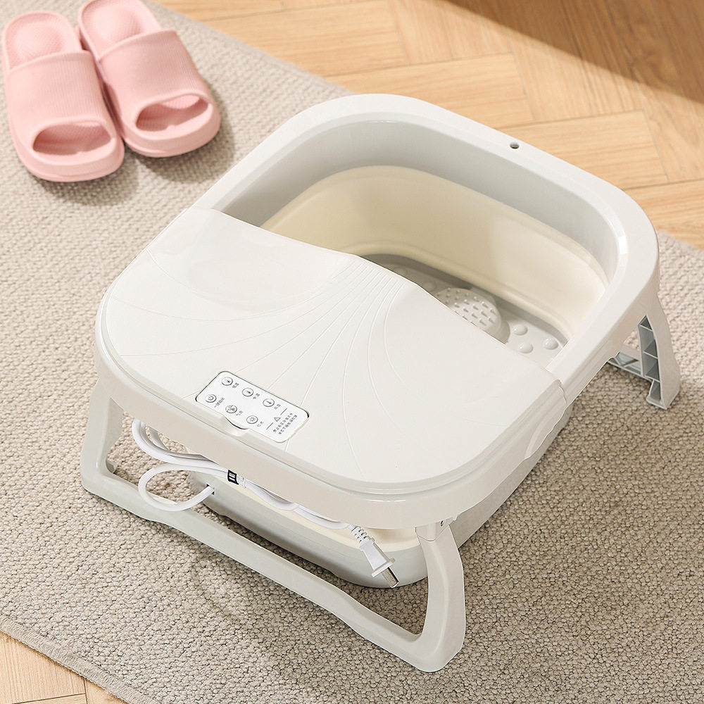 可折叠式足浴盆电动按摩加热洗脚足疗机恒温家用泡脚桶认证