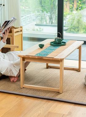 8V炕榻榻米茶几矮桌桌折日式长实WLQ木阳台窗台国学桌学习叠飘窗