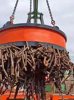 高频强吸盘磁挖机叉车废钢DGG车电磁吸盘装圆形起重磁电铁吸盘