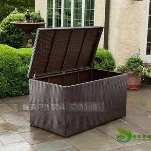 XZF藤XZFJ008J008编收纳箱外仿藤储物柜坐垫箱子阳花台户园室内家