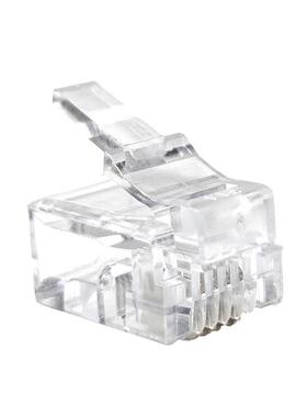 源头厂家6P4C连插接器芯头R电F1456话水晶头电话线J四11/RJ12家用