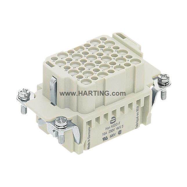 09160423101原装国HARTINGVNIHA42DD-F42N芯2母头HAN德4DD-BU-C