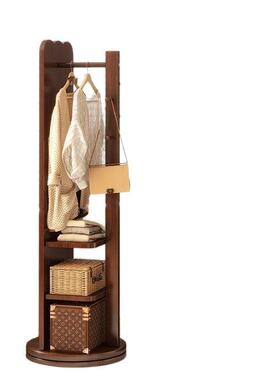 转穿镜衣镜全身落30529旋地家用卧挂衣帽架镜子一体试室衣镜立式