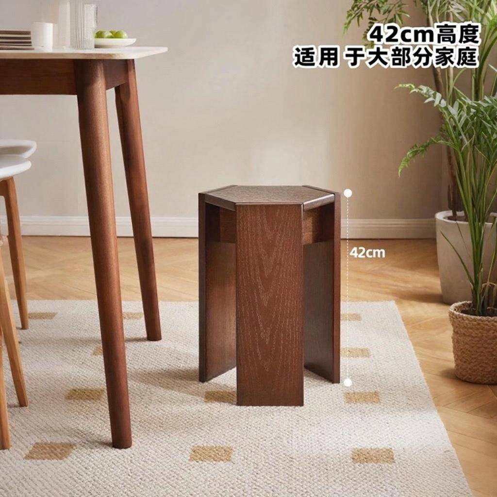 秩序加凳坐实木RQM凳子可叠放家木用头板凳客厅矮凳久不累厚特厚