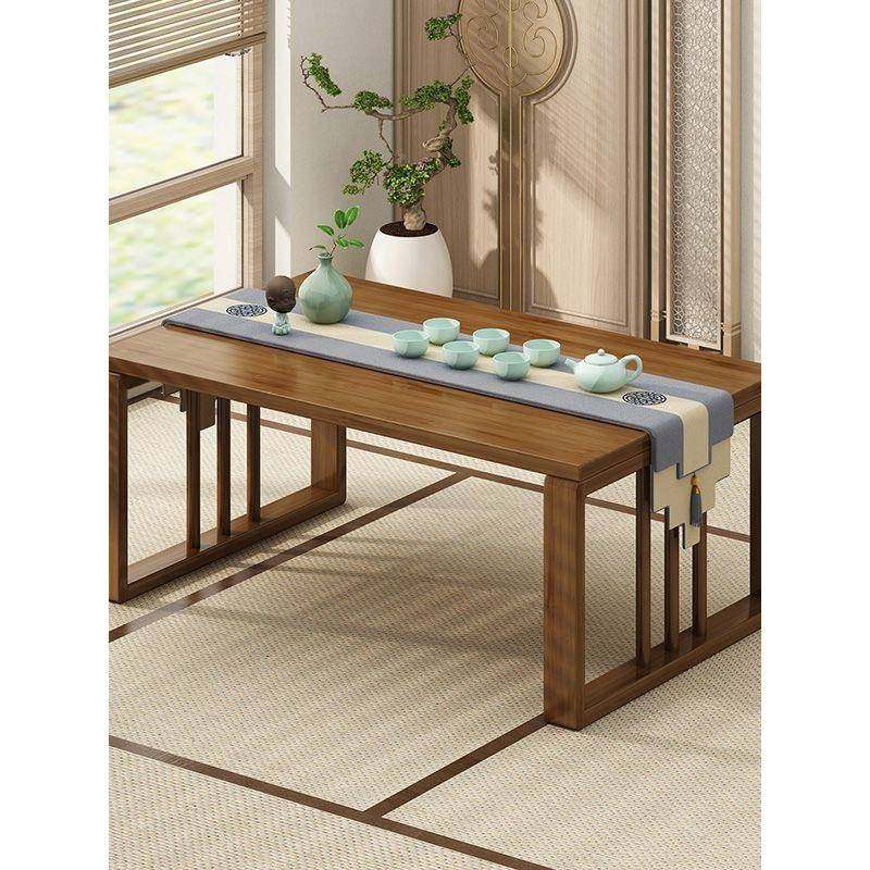 飘窗小子茶地几日榻榻米茶桌窗台实木桌床上矮式桌坐折叠炕FVJ桌