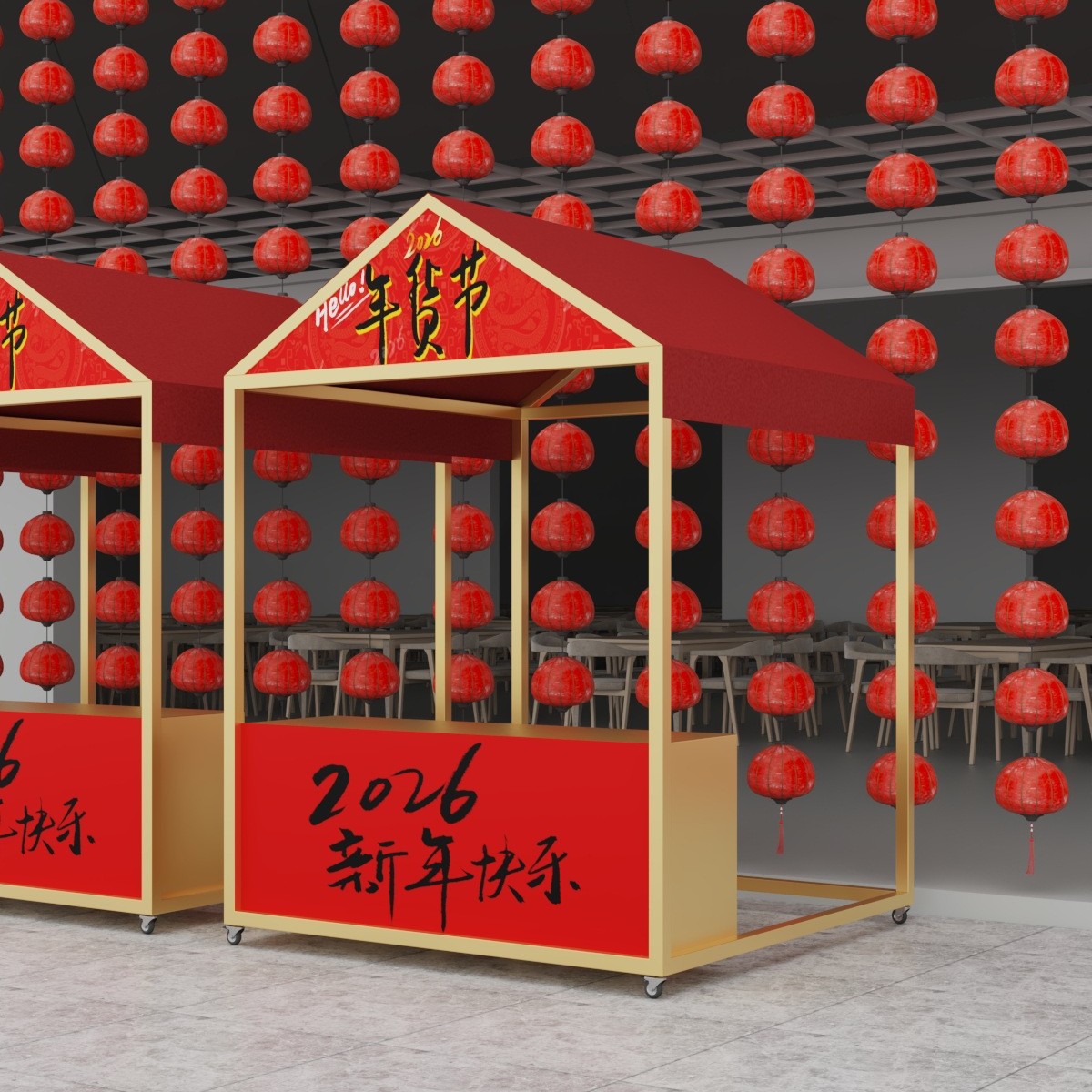 网红夜市摆摊展示架移动商用