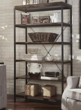 简约现代地墙壁架ZRI艺简易收纳书铁架隔层板客厅架落子置物架储