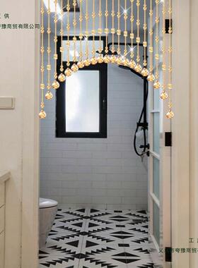 2间025水晶珠帘F96J6MJJ新款门帘隔断葫芦客玄关卫生卧室门对厅门