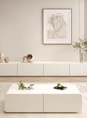 现简代约落地视柜户中间镂空穿线电MXE孔小型客厅地柜免安装下翻