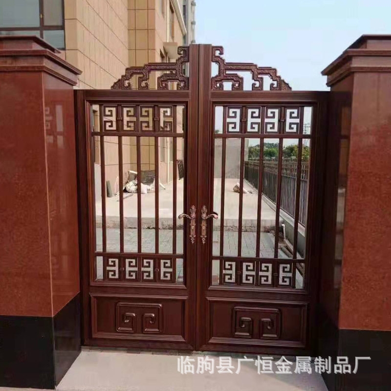 厂家铝艺别墅围墙电动防盗大门