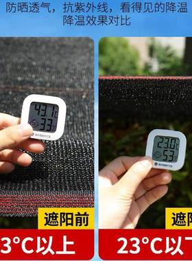 遮阳庶光网加厚加NYU密防晒网黑色遮阴遮太阳网楼阳顶台阳隔热遮