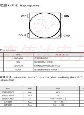 WS2812B灯珠发光片二极管50C50RGB幻彩LIED内置驱动可编程贴VNN4
