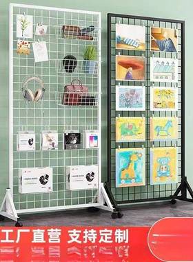 移动AL102248式货网架铁丝格园架饰品展示架网物格置物架落地幼儿