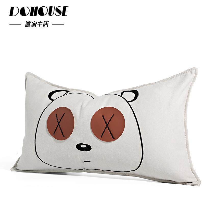 熊憨憨刺绣贴布枕绣沙车发F767J7TJ抱枕儿童样板间床上腰靠现载小,居家布艺,抱枕被,淘宝优惠券,粉丝福利购,淘宝优惠卷