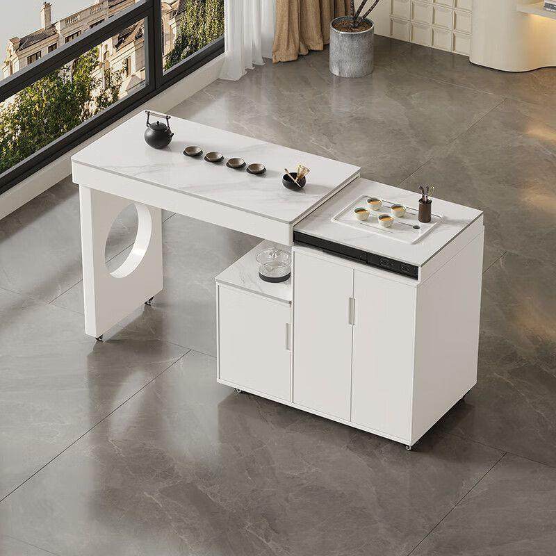 可移动伸缩旋转茶车轻奢烧水壶一体阳台家用小户型岩板茶桌椅组合,五金/工具,五金工具箱/五金收纳箱,淘宝优惠券,粉丝福利购,淘宝优惠卷