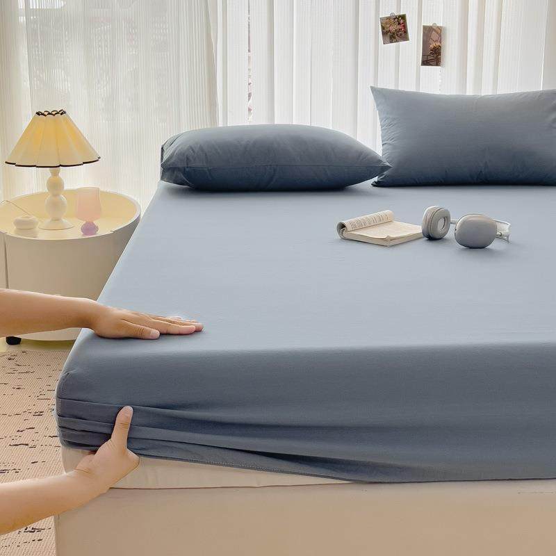 纯色简约亲肤纯棉单床笠全棉床垫保护罩四季通用床套家纺床上用品,五金/工具,五金工具箱/五金收纳箱,淘宝优惠券,粉丝福利购,淘宝优惠卷