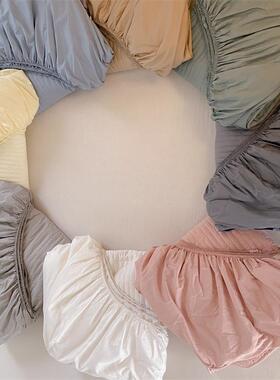 全棉缝夹棉床床S12624笠床绗垫.保护套纯棉可机洗罩纯色防滑床笠