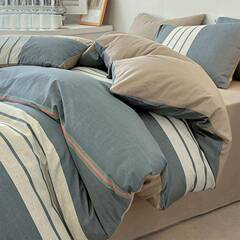 2025新四件套纯棉全棉1款00四季通用笠款床品条纹单床人三件44635