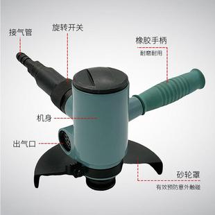 气动工端面磨光机业级S工D100 源SD150砂轮砂纸抛光4寸CMC5寸头厂